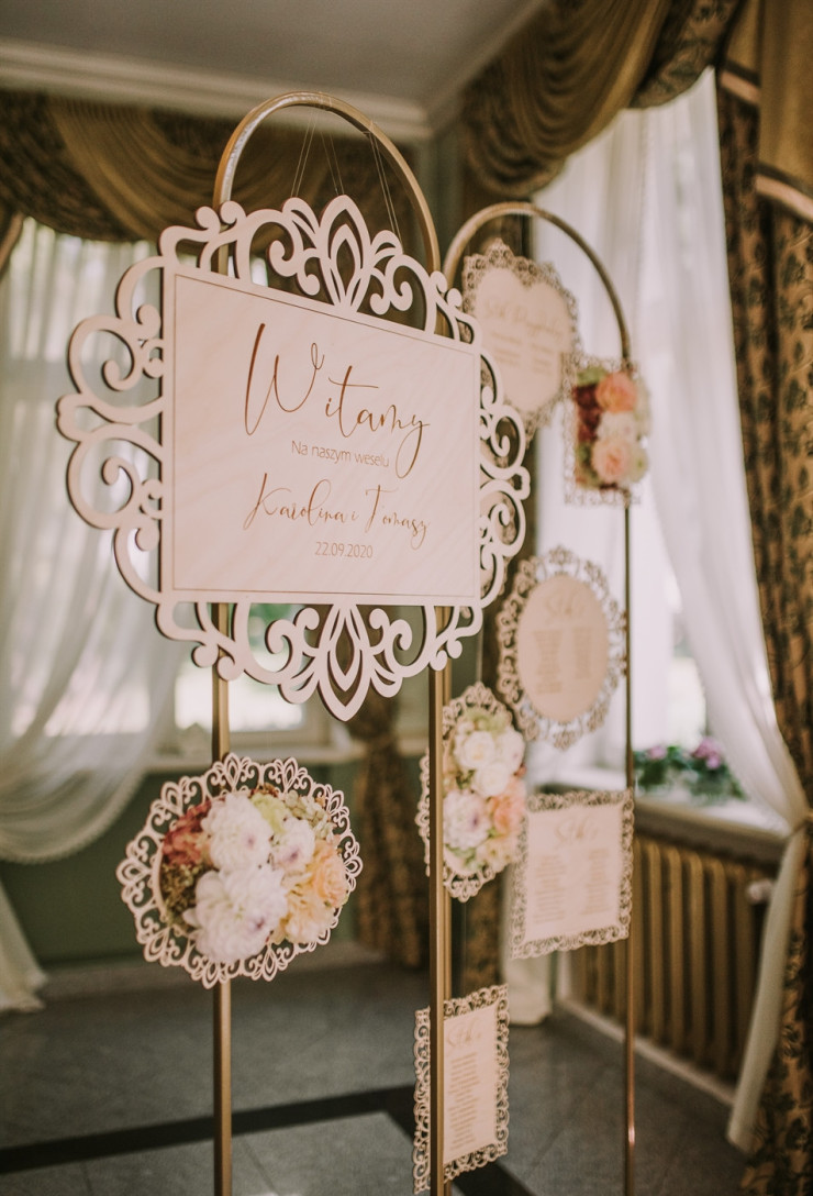 Grawerowana tablica ślubna