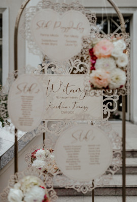 Grawerowana tablica weselna