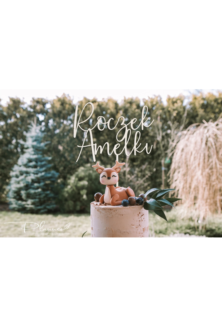 Topper drewniany Roczek