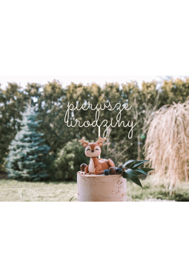 Topper drewniany Pierwsze Urodziny