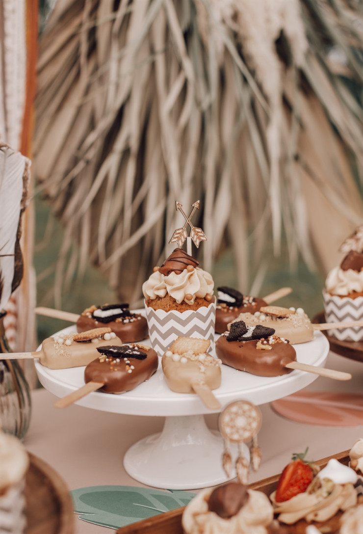 Minitoppery drewniane indiańskie