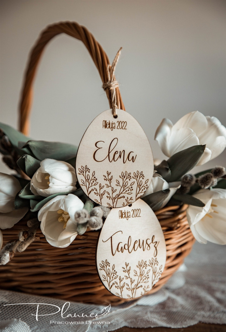 Jajka z motywem natury