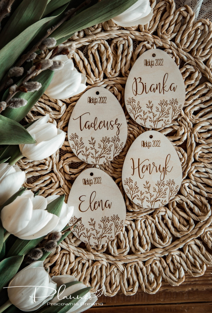 Jajka z motywem natury
