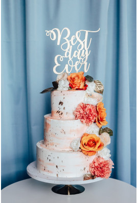 Drewniany topper na tort