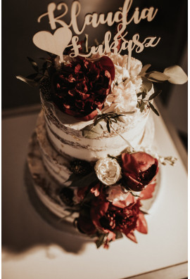 Topper ślubny z imionami