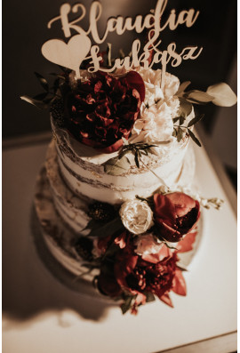 Topper ślubny z imionami