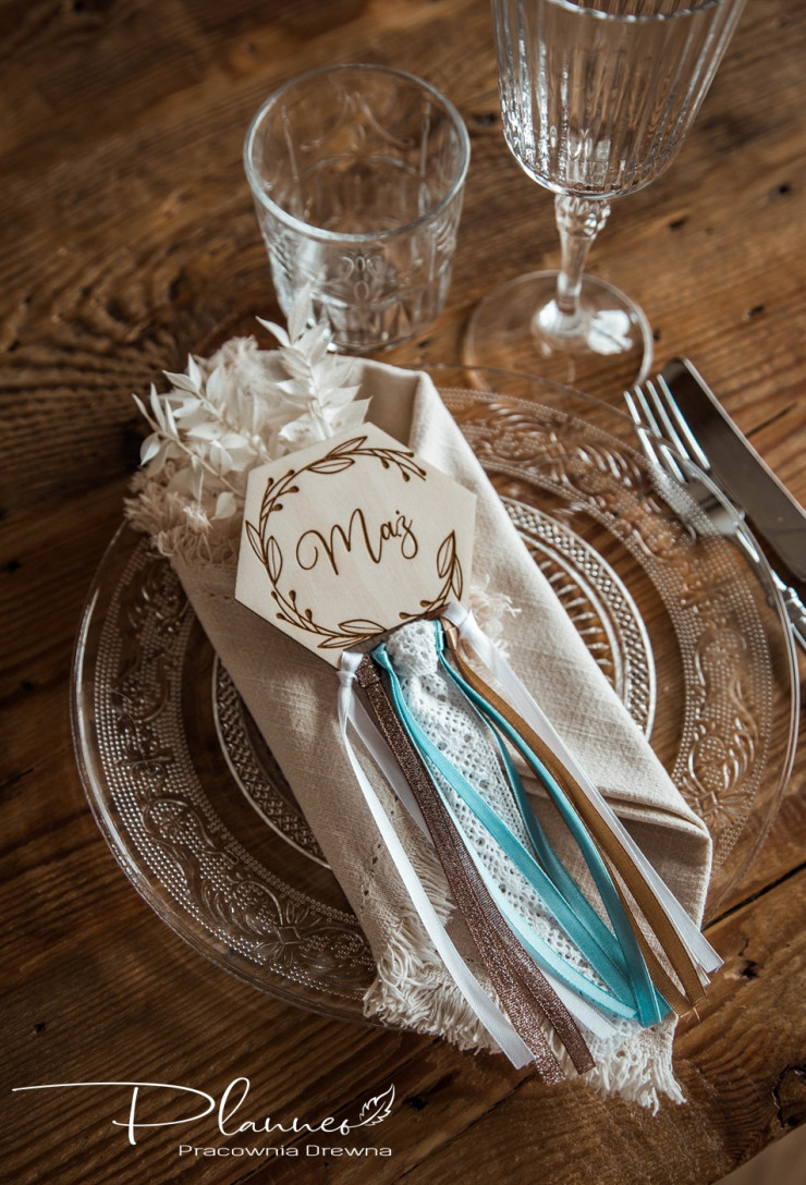 Winietka grawerowana ślubna