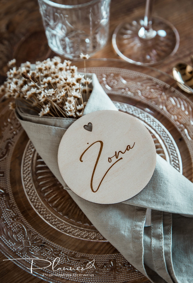 Winietka grawerowana ślubna