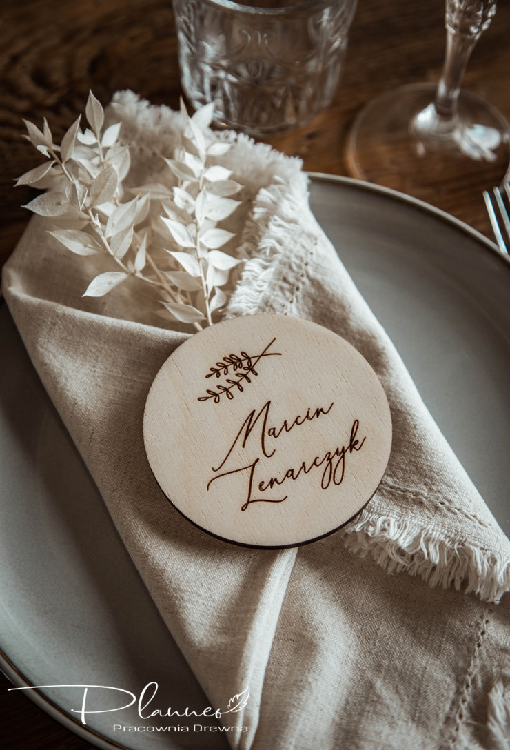 Winietka ślubna drewniana