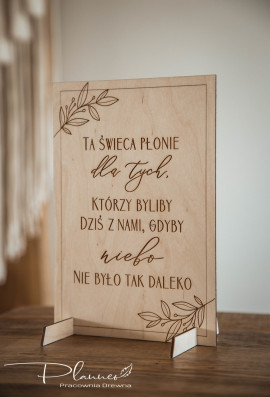 Ta świeca płonie liście