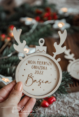 Bombka rogi renifera