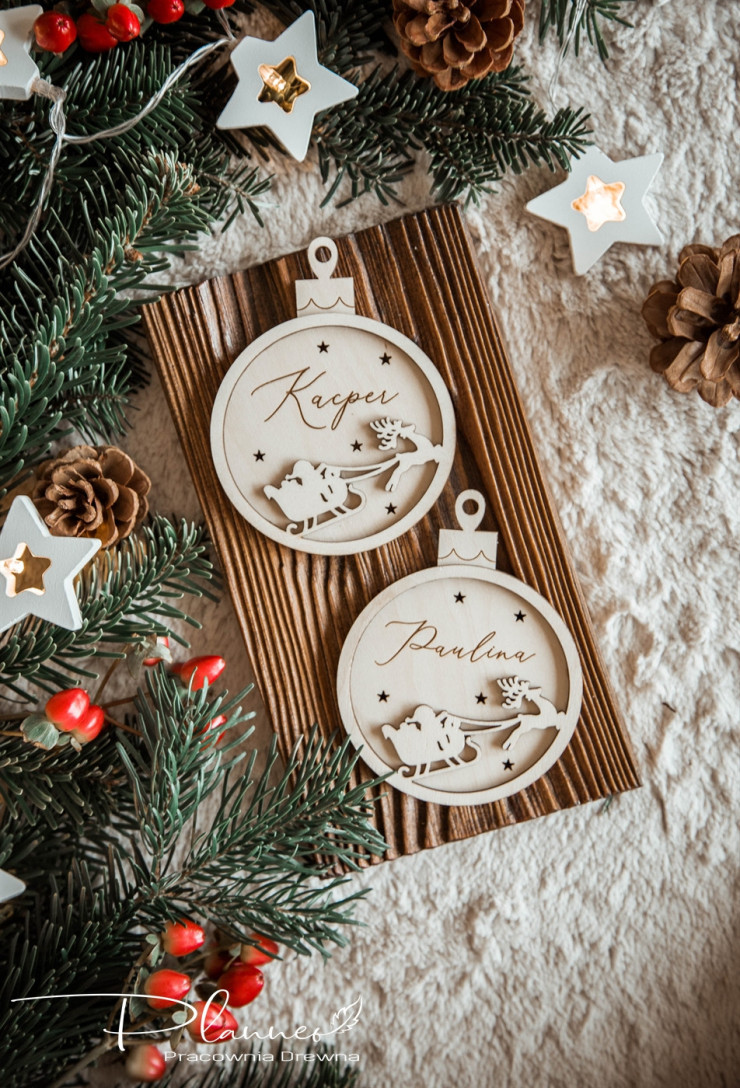 Bombka z Mikołajem grawer