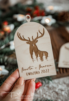 Bombka grawer z imionami las