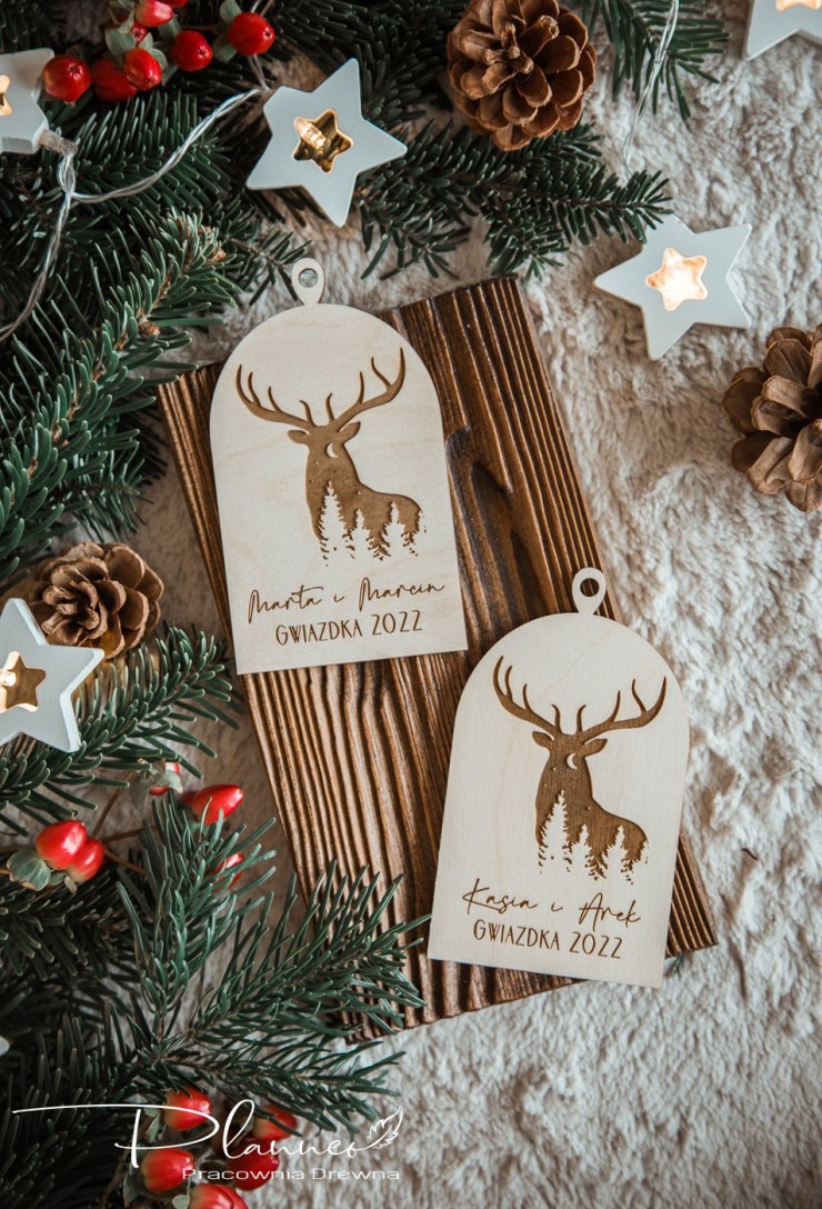 Bombka z imionami las