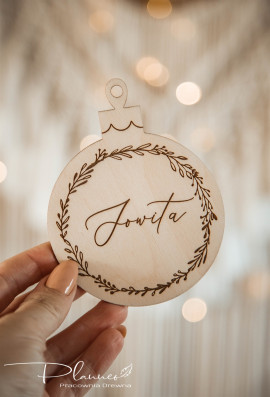 Bombka z wieńcem z imieniem