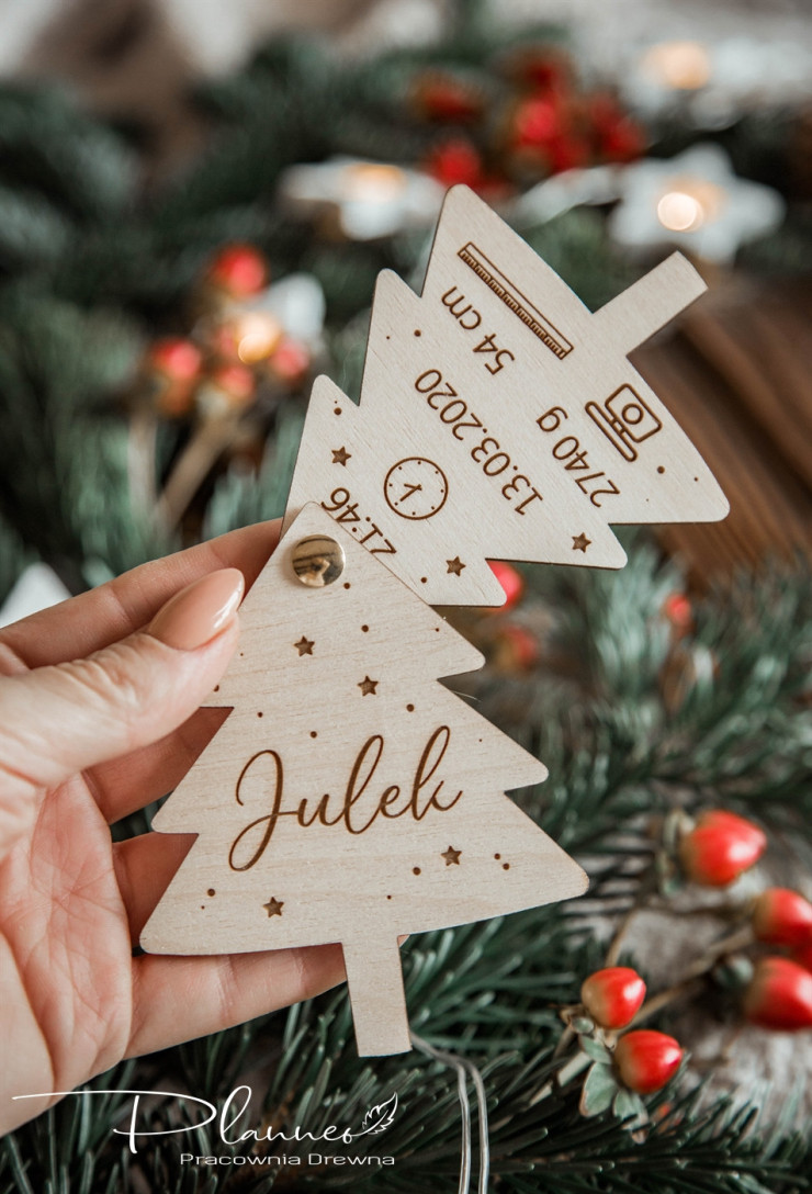 Choinka otwierana metryczka