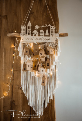 Kalendarz adwentowy domki