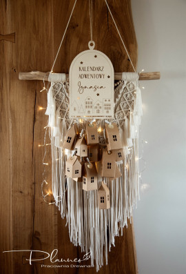 Kalendarz adwentowy kamieniczki grawer
