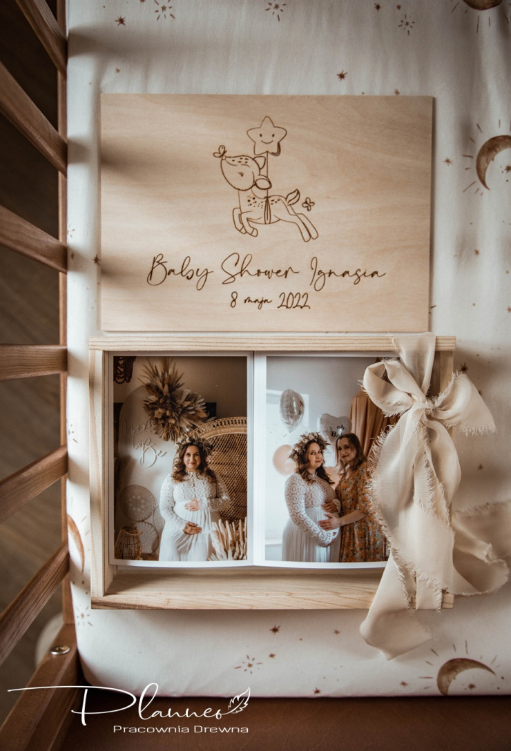 Pudełko wspomnień Baby Shower Jelonek