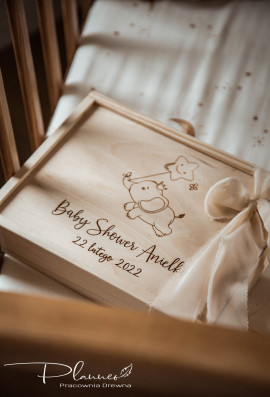 Pudełko wspomnień Baby Shower Słonik