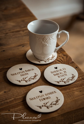 Podkładki pod kubek dla Babci i Dziadka
