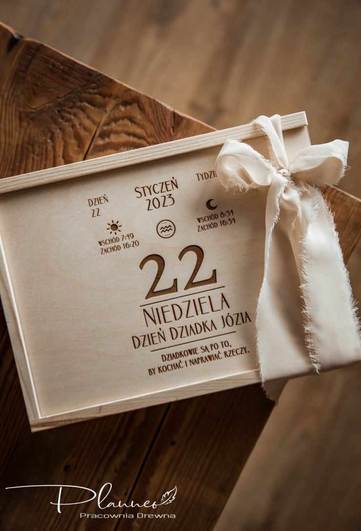 Szkatułka na zdjęcia dla Dziadka