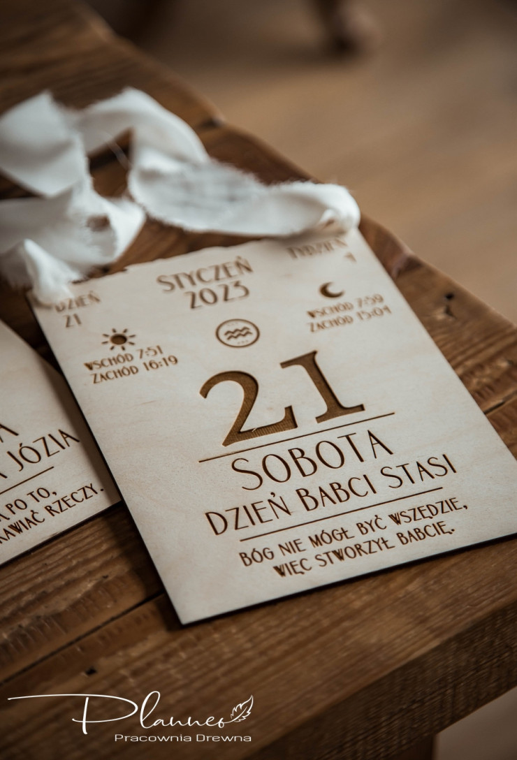 Kartka z kalendarza dla Dziadków