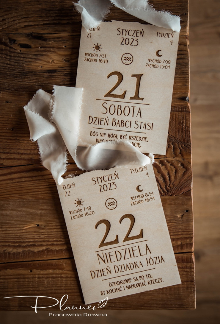 Kartka z kalendarza dla Dziadka