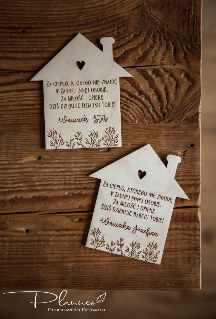 Grawerowany domek dla Babci i Dziadka