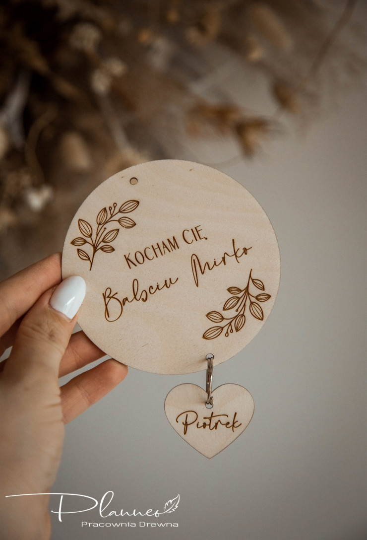 Zawieszka dla Babci z imieniem dziecka