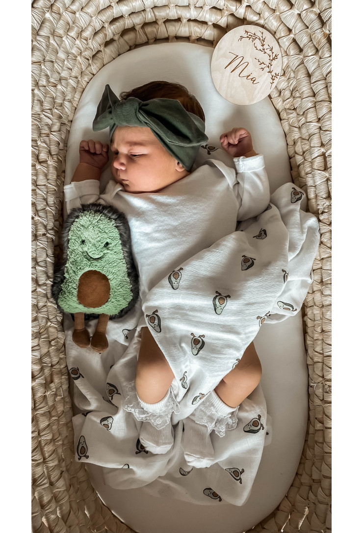 Tabliczki z miesiącami z gałązką