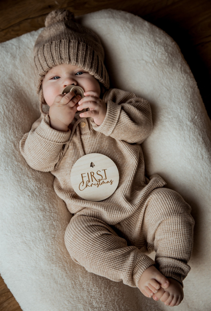 Tabliczka do zdjęć First Christmas