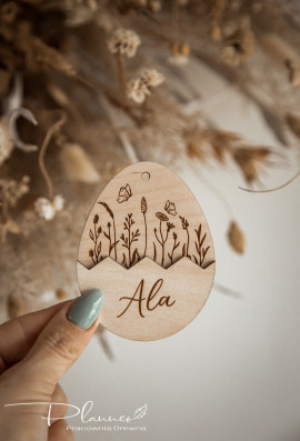 Jajka z motywem łąki