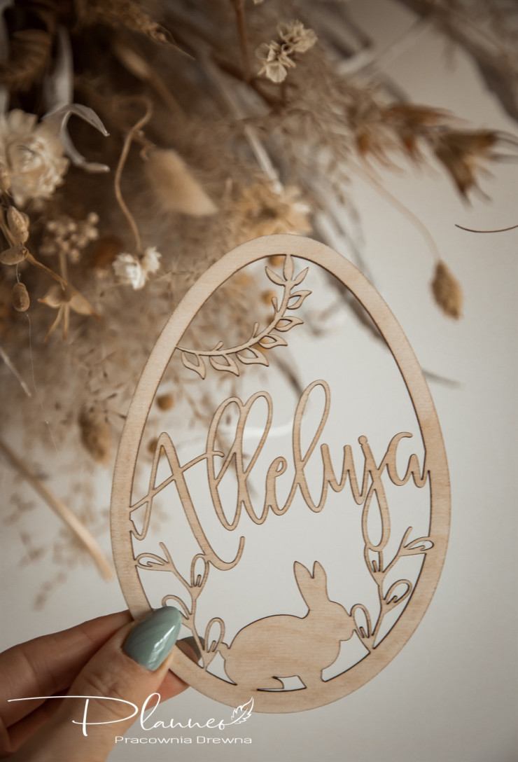 Jajka z napisem Alleluja