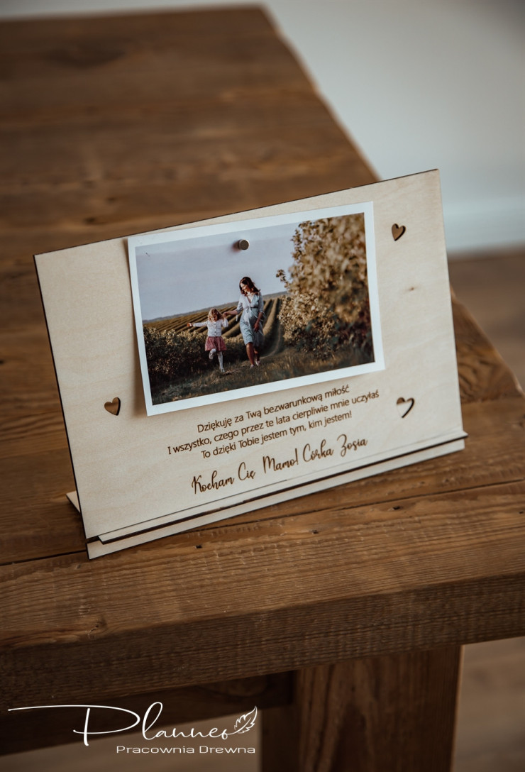 Ramka do zdjęcia z serduszkami