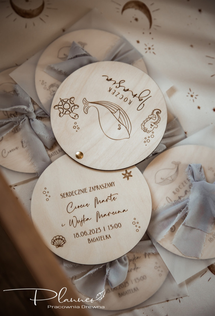 Zaproszenia Ocean otwierane