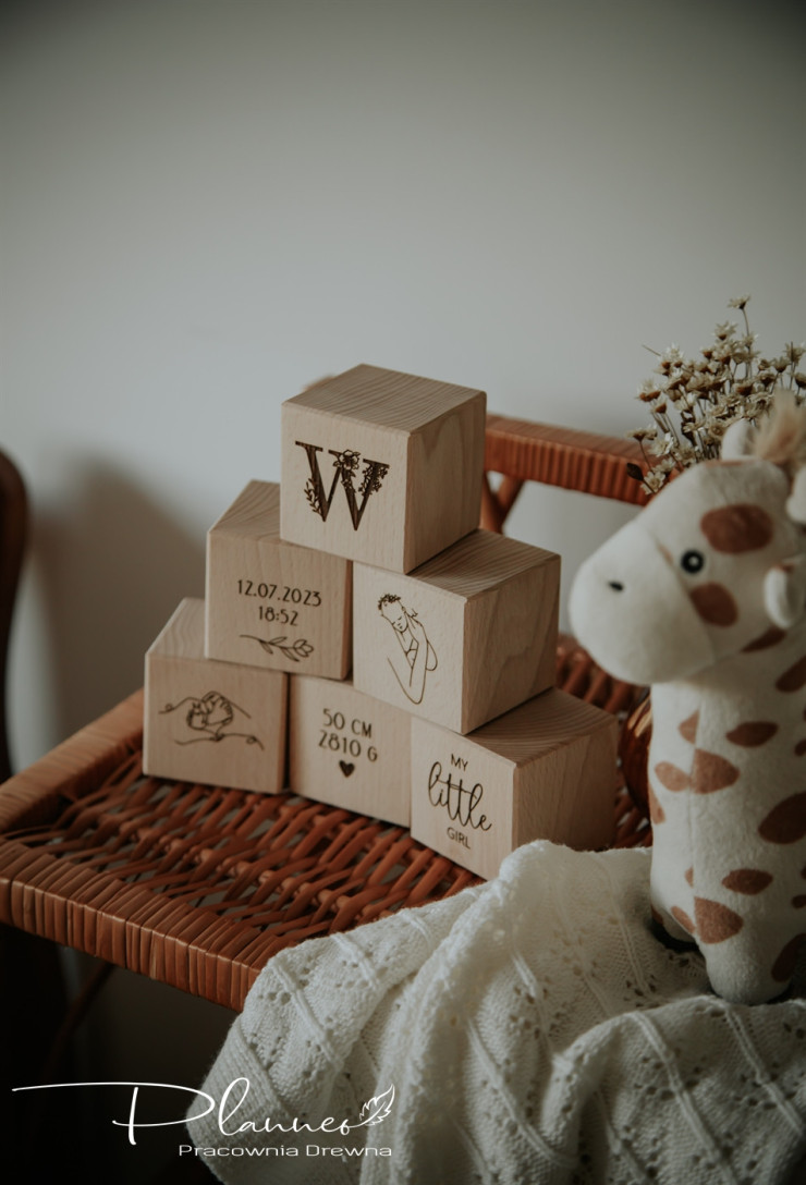 Kostki metryczka mama i dziecko