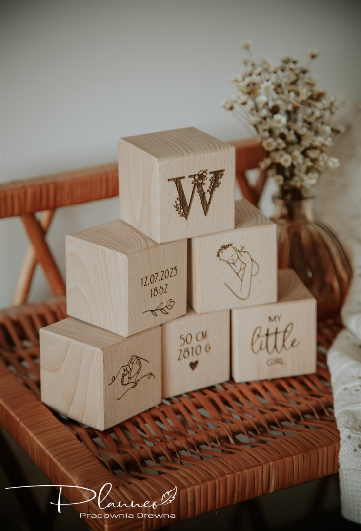 Kostki metryczka mama i dziecko