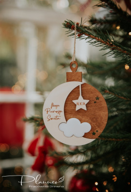 Bombka księżyc moje pierwsze święta