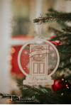 Bombka drzwi Bożonarodzeniowe grawer