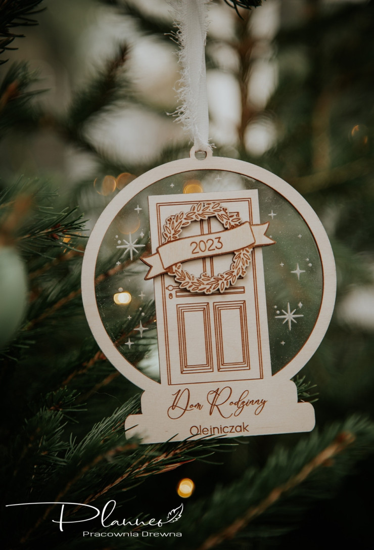 Bombka drzwi Bożonarodzeniowe