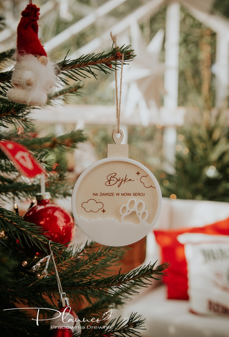 Bombka pamiątkowa grawerowana dla pupila