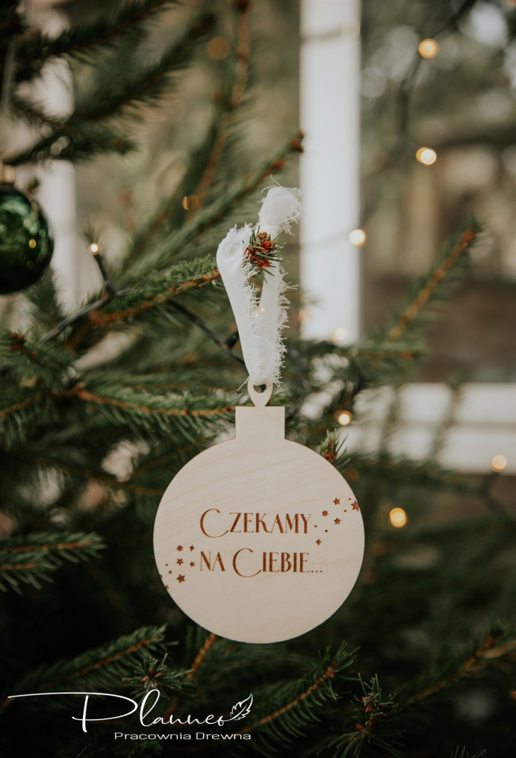 Bombka czekamy na Ciebie grawer