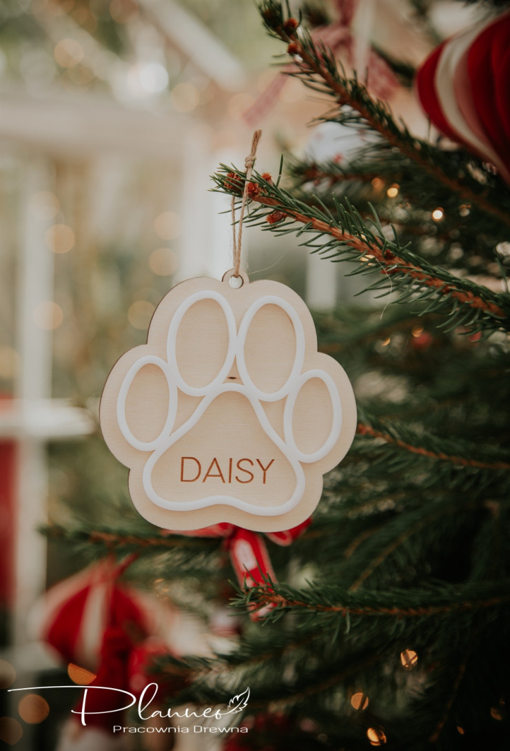 Bombka łapka kotka lub pieska