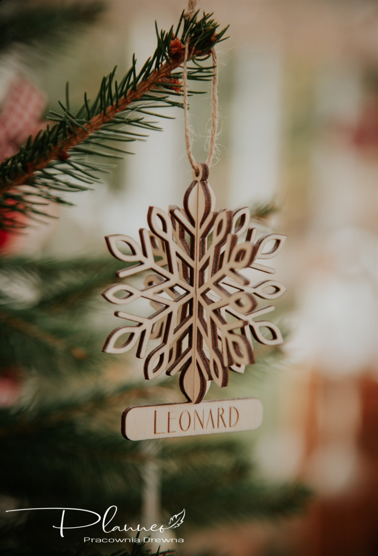 Bombka śnieżynka składana