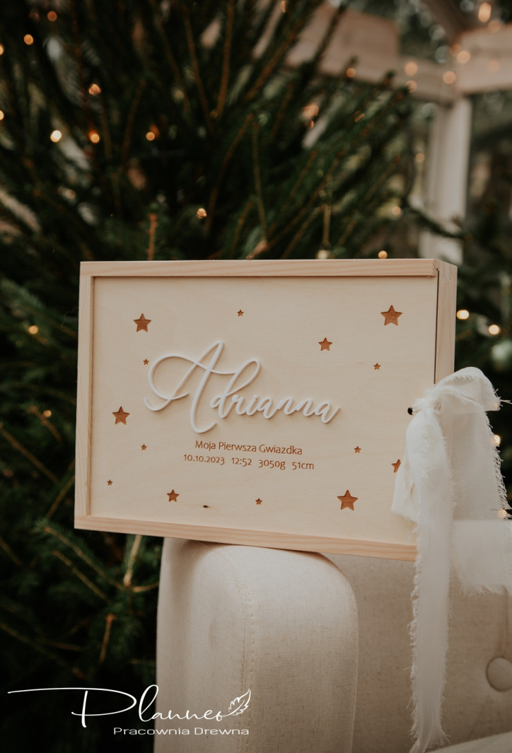 Szkatułka na zdjęcia gwiazdki