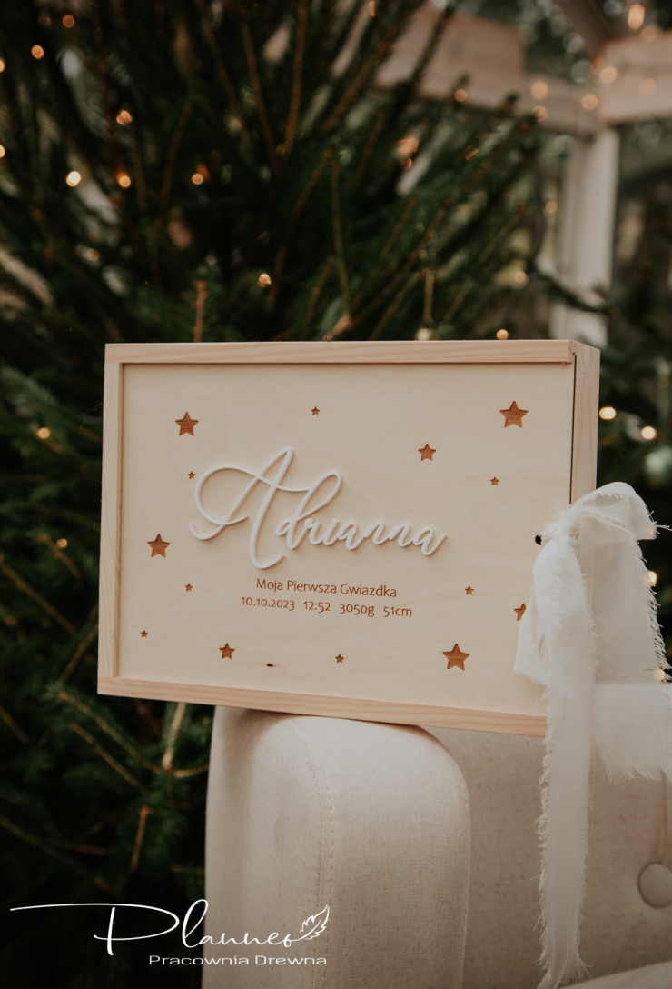 Szkatułka na zdjęcia gwiazdki