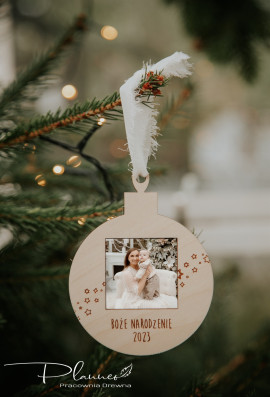 Bombka z miejscem na zdjęcie