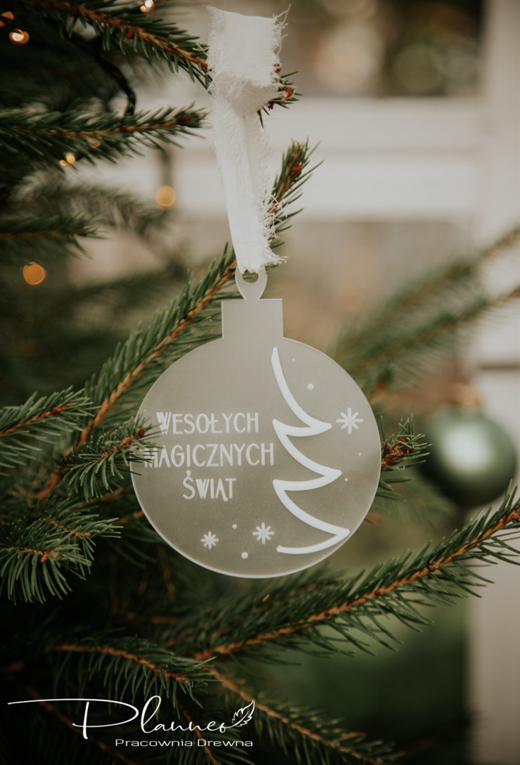 Bombka plexi z grawerem