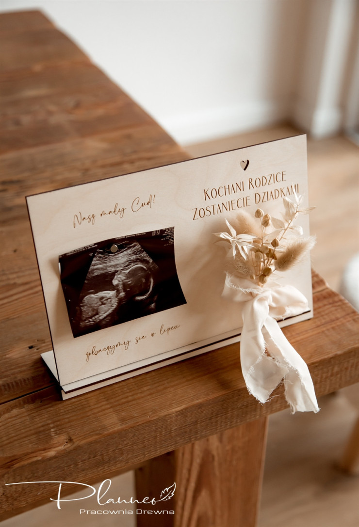 Ramka do zdjęcia USG bukiet Kochani Rodzice